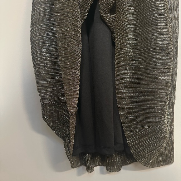 Eliza J Metallic Faux-Wrap Formal Dress - Picture 11 of 15